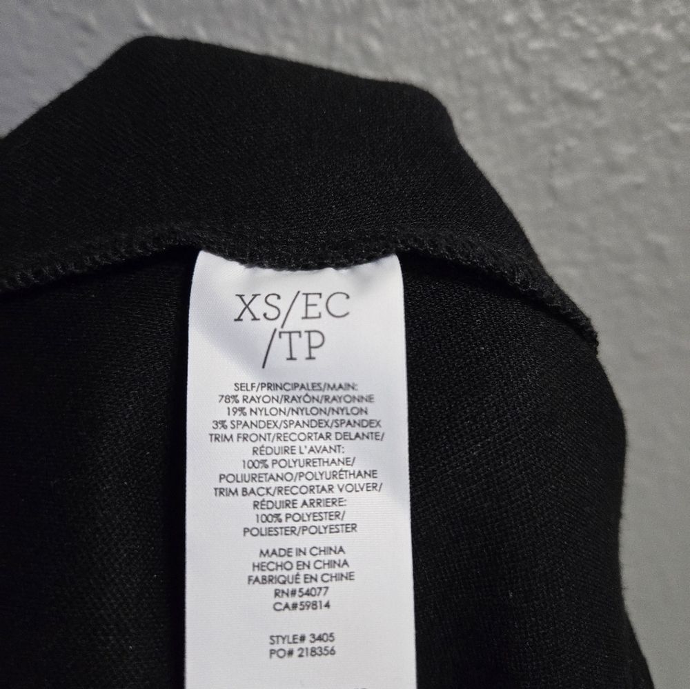 Cabi Faux Leather Black Ruffle Skirt Size XS - Picture 8 of 11